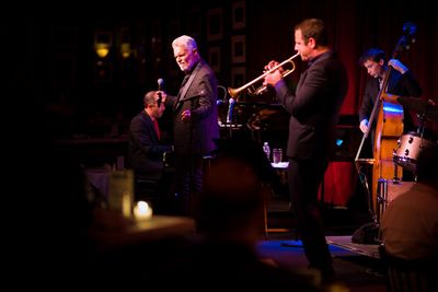 Christian Tamburr, Clint Holmes, Dominick Farinacci, Felix Molson Photo