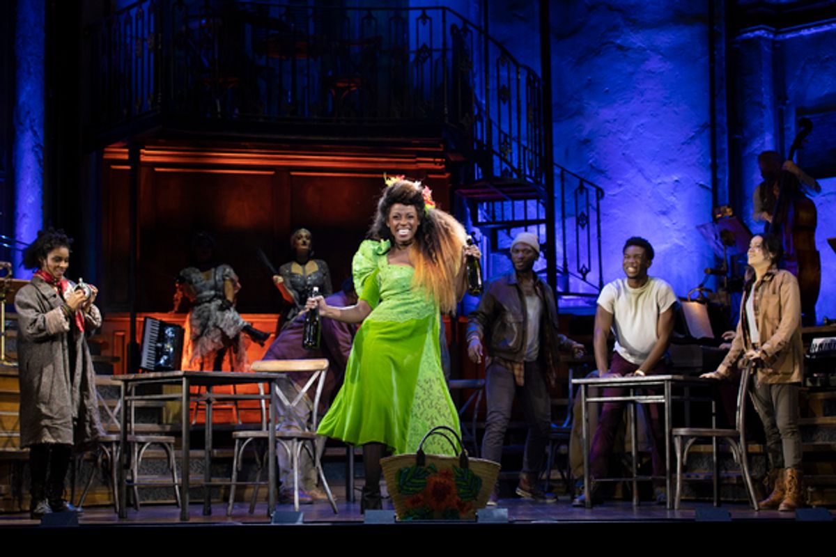 Kimberly Marable and company in the Hadestown North American Tour at Photos: Get A First Look At Nicholas Barsach, Morgan Siobhan Green, Levi Kreis, & Kimberly Marable in HADESTOWN On Tour