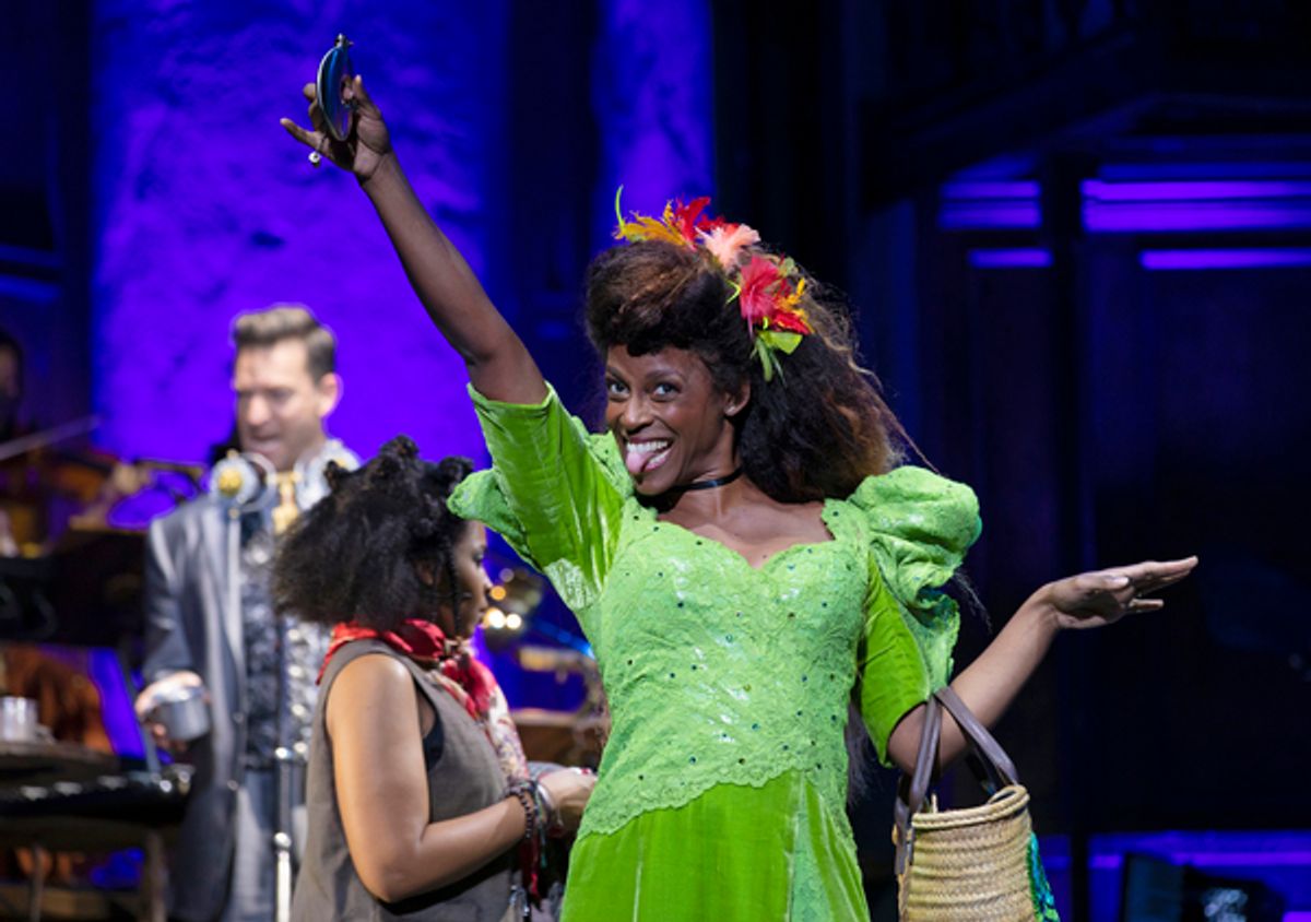Kimberly Marable and company in the Hadestown North American Tour at Photos: Get A First Look At Nicholas Barsach, Morgan Siobhan Green, Levi Kreis, & Kimberly Marable in HADESTOWN On Tour