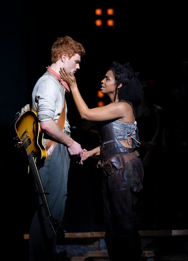 Nicholas Barasch and Morgan Siobhan Green in the Hadestown North American Tour Photo