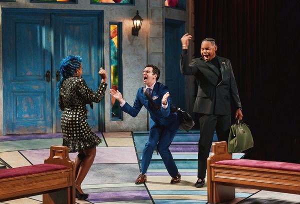 Ebony Marshall-Oliver, Michael Urie & Devere Rogers Photo
