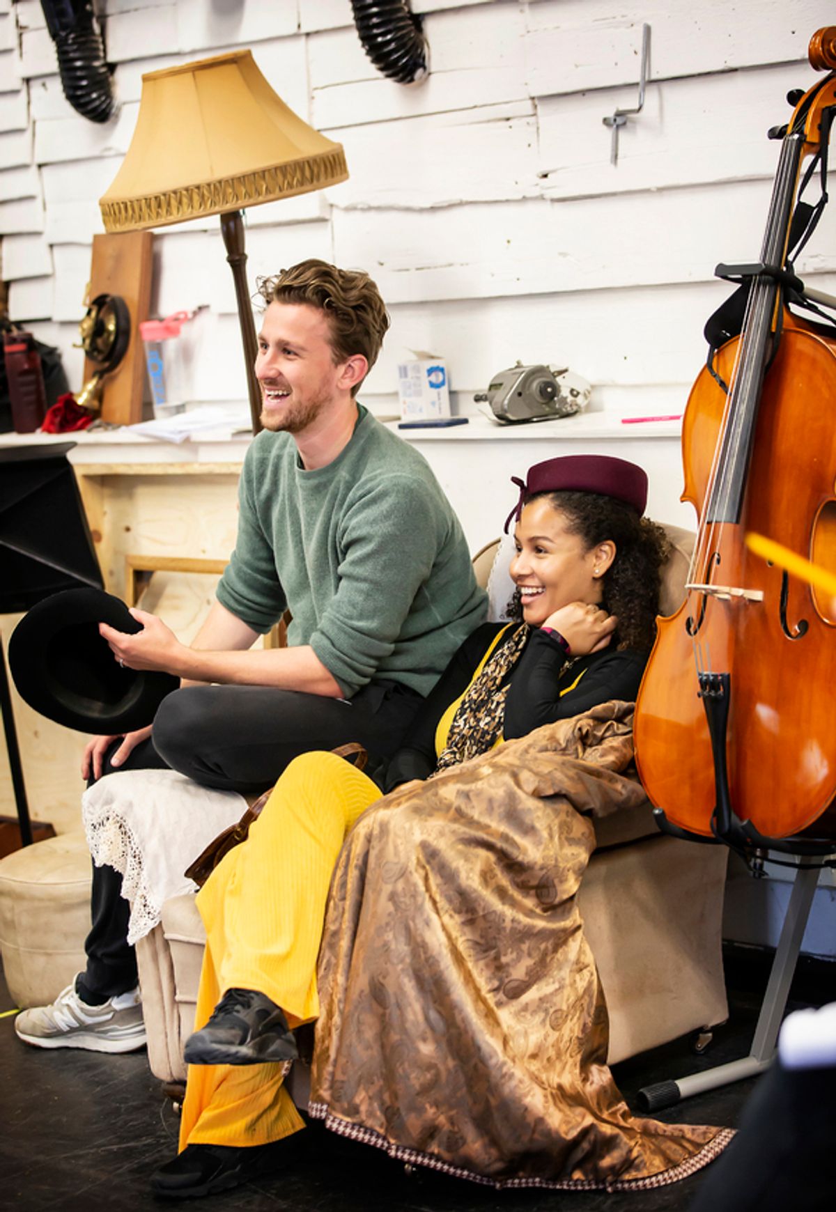 Laura Lake Adebisi and Callum McIntyre at Photos: Go Inside Rehearsals for BRIEF ENCOUNTER at The Watermill
