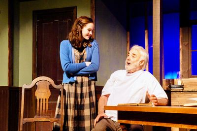 Dorothy Slim Van Pelt (Anne Frank), Warren Schultz (Mr. Dussell) Photo