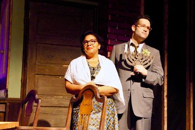 Jocelyn Khoury (Mrs. Van Daan), Matt DeMarco (Mr. Van Daan) Photo