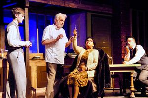 Quinn Donaldson (Peter Van Daan), Warren Schultz (Mr. Dussell),Jocelyn Khoury (Mrs. V Photo