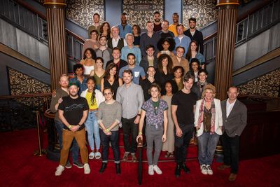 The Broadway company of Harry Potter and the Cursed Child with director John Tiffany  Photo