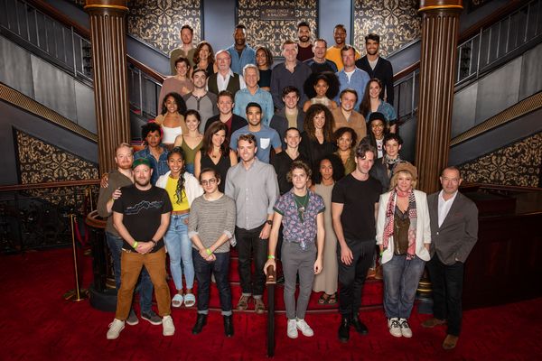 The Broadway company of Harry Potter and the Cursed Child with director John Tiffany  Photo
