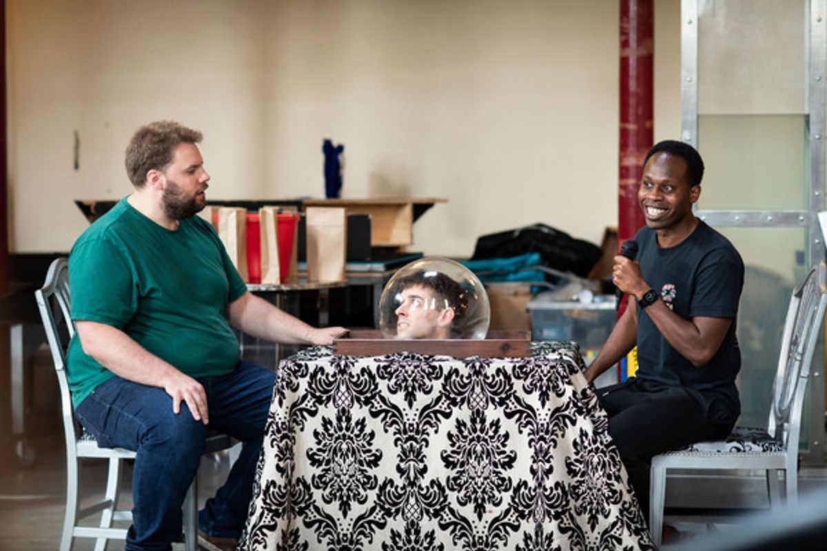 Henry Lewis, Sydney K. Smith and Scott Hunter at 