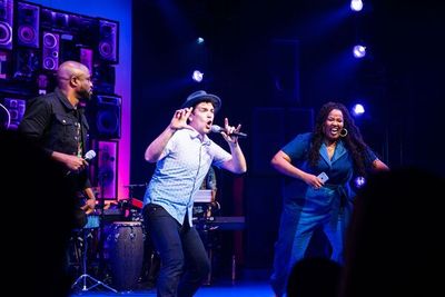 Wayne Brady, Anthony Veneziale, Aneesa Folds Photo