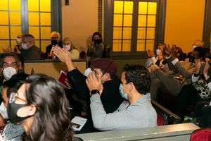 Photo 10: Audience ovation and Lin-Manuel Miranda. @ BroadwayWorld Photo 10: Audience ovation and Lin-Manuel Miranda. Photo