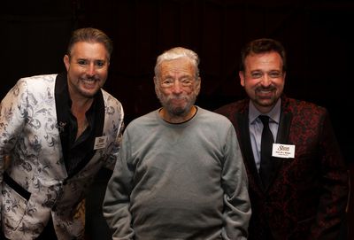 Managing Director, Robert Levinstein, Stephen Sondheim, Artistic Director Alan M-L Wa Photo