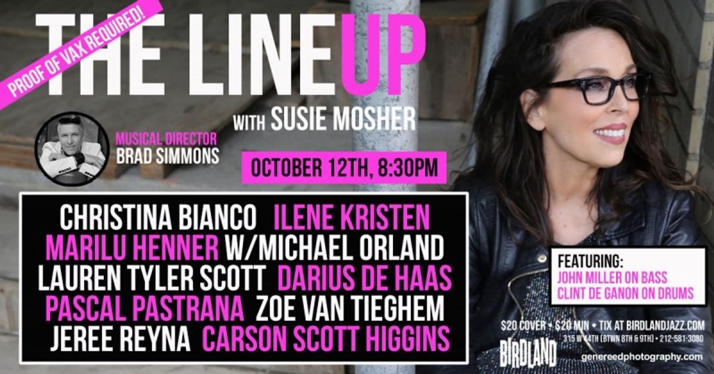 Photo Flash: Stewart Green Photo Flashes THE LINEUP WITH SUSIE MOSHER at Birdland Theater On October 5th  Image