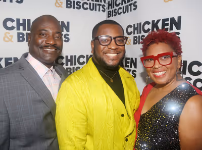 Richard Anderson, Director Zhailon Levingston and Shannon Levingston Photo