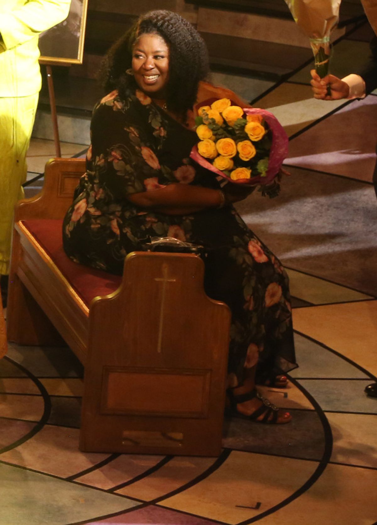 NEW YORK, NEW YORK - OCTOBER 10:  NaTasha Yvette Williams during the opening night curtain call for the new play 'Chicken & Biscuits' on Broadway at The Circle in the Square Theatre on October 10, 2021 in New York City. (Photo by Bruce Glikas/WireImage) at 