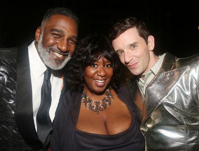 NEW YORK, NEW YORK - OCTOBER 10: (L-R) Norm Lewis, NaTasha Yvette Williams and Michae Photo
