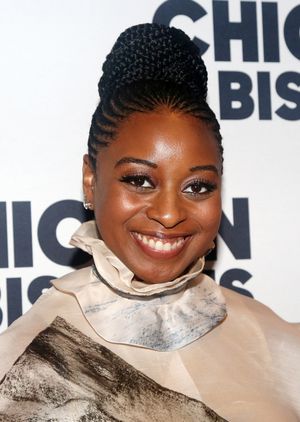 NEW YORK, NEW YORK - OCTOBER 10: Ebony Marshall-Oliver poses at the opening night party for the new play "Chicken & Biscuits" on Broadway at Elsie Rooftop on October 10, 2021 in New York City. (Photo by Bruce Glikas/WireImage) @ BroadwayWorld NEW YORK, NEW YORK - OCTOBER 10: Ebony Marshall-Oliver poses at the opening night par Photo