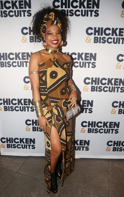 NEW YORK, NEW YORK - OCTOBER 10:  Aigner Mizzelle poses at the opening night party fo Photo