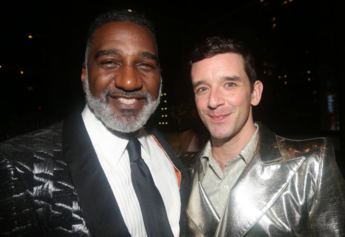 NEW YORK, NEW YORK - OCTOBER 10: Norm Lewis and Michael Urie  at 