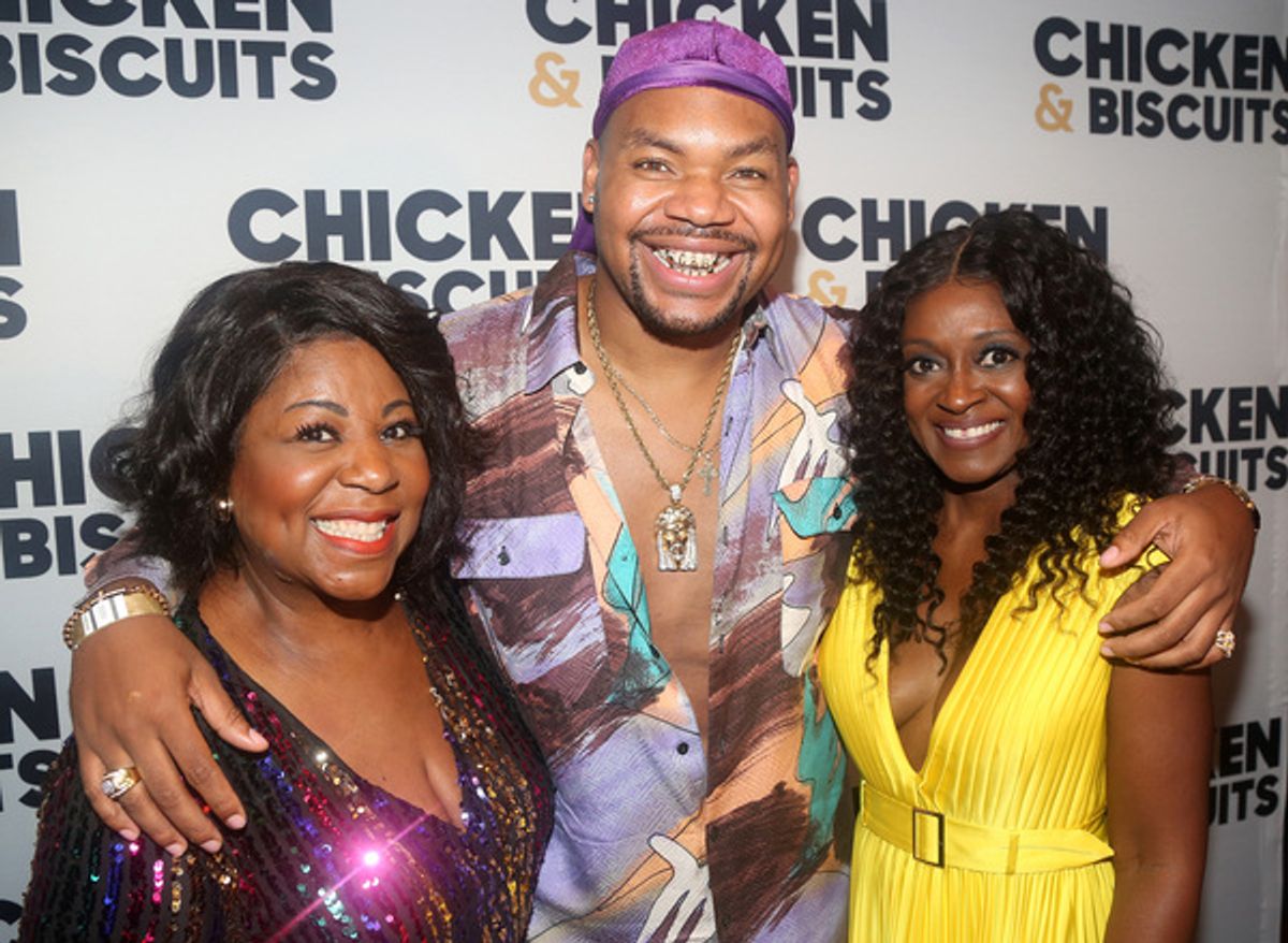 NEW YORK, NEW YORK - OCTOBER 10: (L-R) Alana Raquel Bowers, Devere Rogers and Cleo King  at 