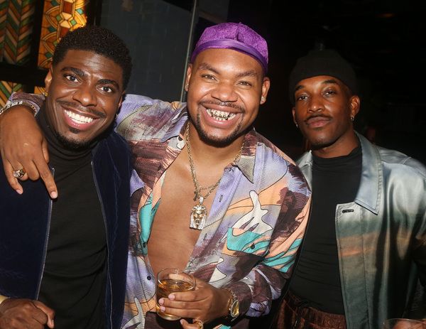 NEW YORK, NEW YORK - OCTOBER 10:  (L-R) Jawan Jackson, Devere Rogers and Britton Smit Photo