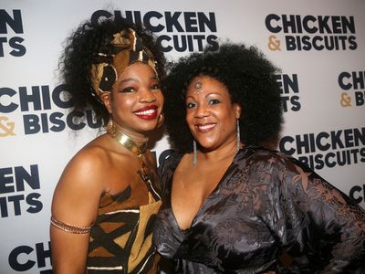 NEW YORK, NEW YORK - OCTOBER 10:  Aigner Mizzelle and Jennifer Fouche  Photo