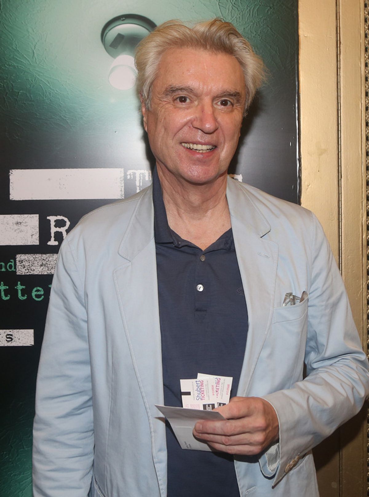 NEW YORK, NEW YORK - OCTOBER 11: David Byrne  at 