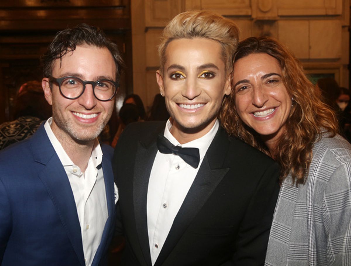 NEW YORK, NEW YORK - OCTOBER 11: (L-R) Eric Kuhn, Frankie Grande and Eva Price  at 