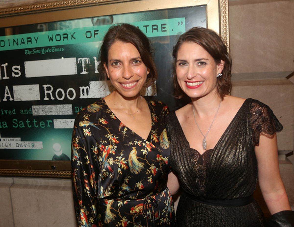 NEW YORK, NEW YORK - OCTOBER 11: Artistic Director of Vineyard Theater Sarah Stern and Managing Director of Vineyard Theater Suzanne Appel  at 