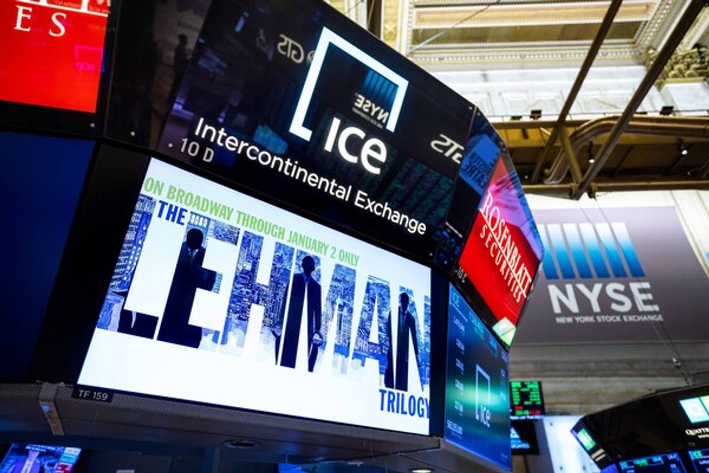 Photos: THE LEHMAN TRILOGY Cast Members Ring the Closing Bell at the New York Stock Exchange Photos: THE LEHMAN TRILOGY Cast Members Ring the Closing Bell at the New York Stock Exchange Image