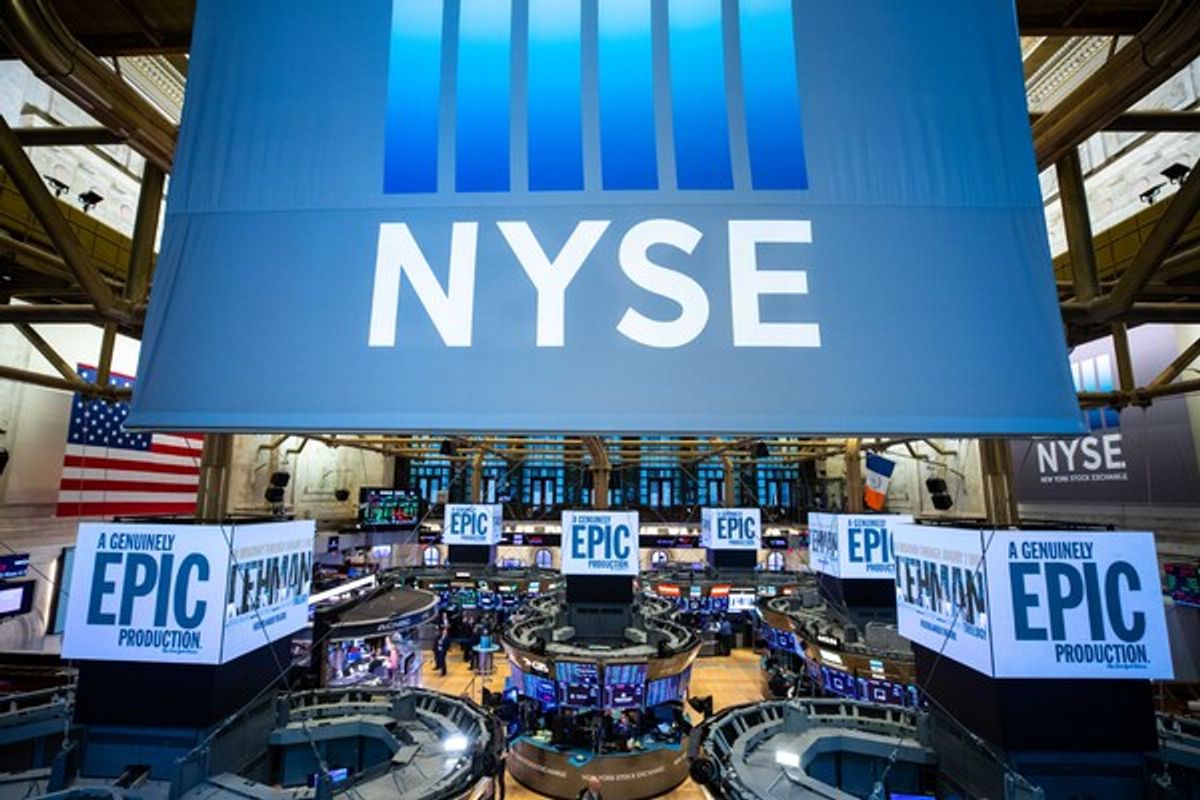 The Lehman Trilogy cast at Photos: THE LEHMAN TRILOGY Cast Members Ring the Closing Bell at the New York Stock Exchange