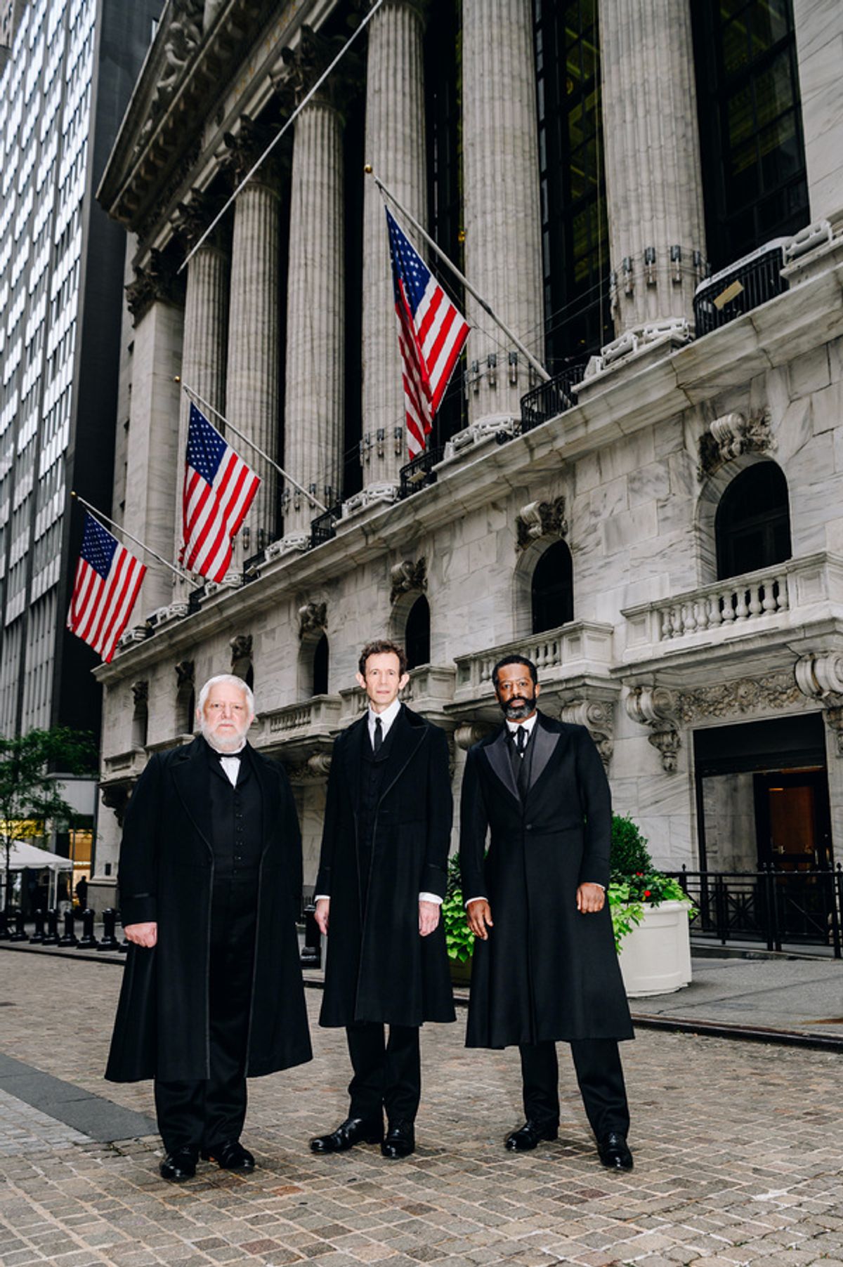 The Lehman Trilogy cast at Photos: THE LEHMAN TRILOGY Cast Members Ring the Closing Bell at the New York Stock Exchange