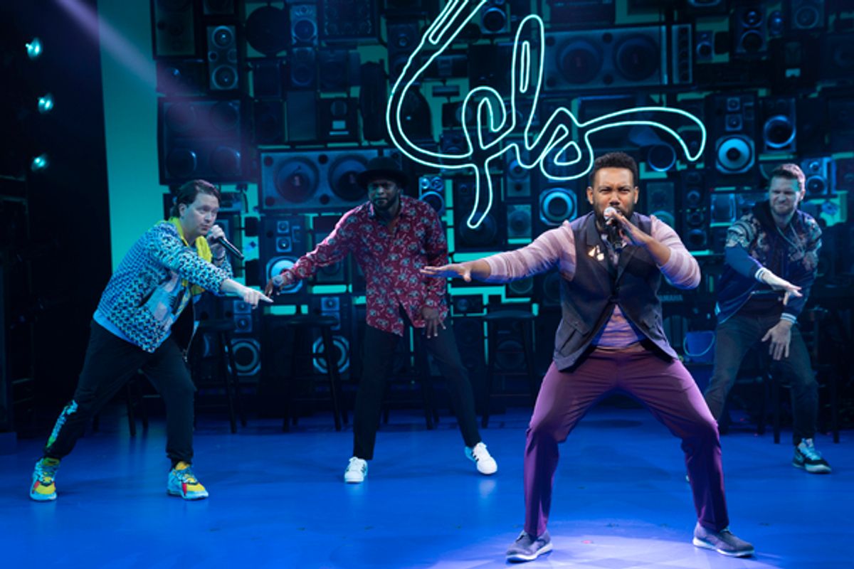 Chris Sullivan, Wayne Brady, Tarik Davis, and Andrew Bancroft at 