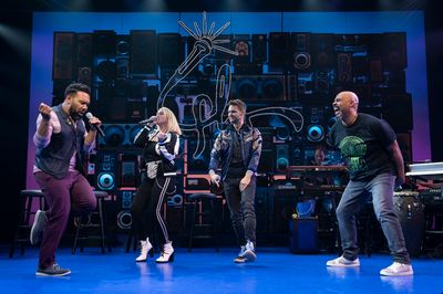 Tarik Davis, Kaila Mullady, Andrew Bancroft, Bill Sherman, and James Monroe Iglehart  Photo