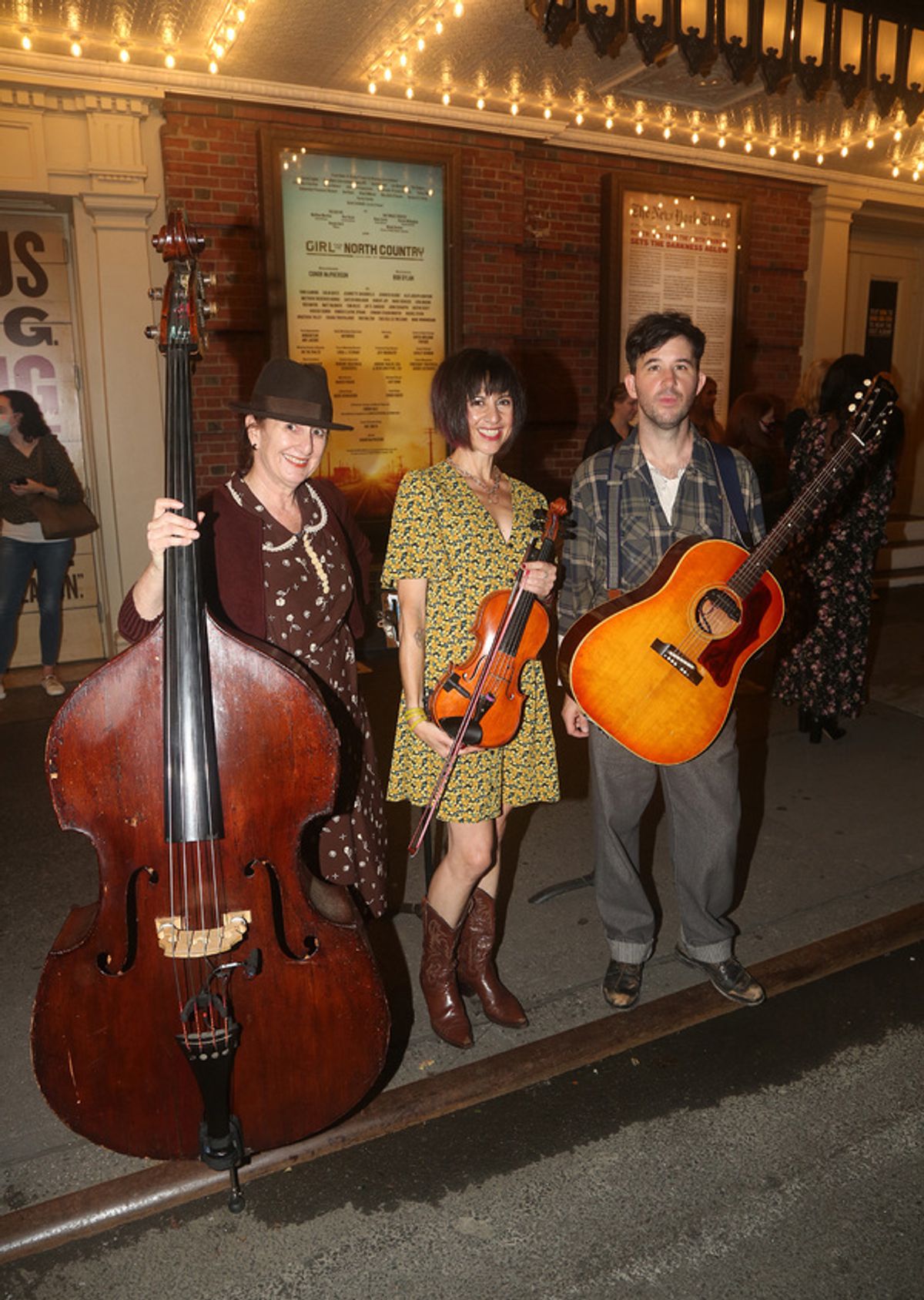NEW YORK, NEW YORK - OCTOBER 13: (L-R) Mary Ann McSweeney, Claudia Chopek and Andy Stack  at 