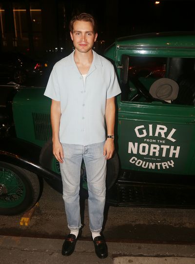 xxxNEW YORK, NEW YORK - OCTOBER 13: Andrew Burnap poses at the Re-Opening Night of "G Photo