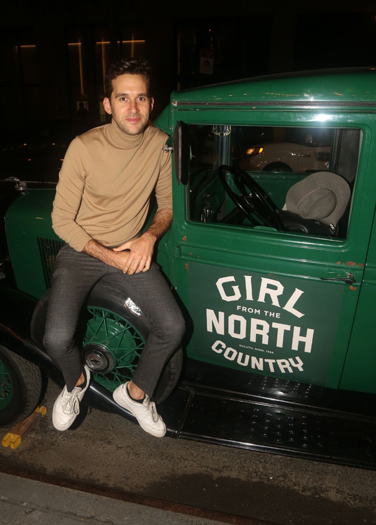 NEW YORK, NEW YORK - OCTOBER 13: Adam Chanler-Berat  at 