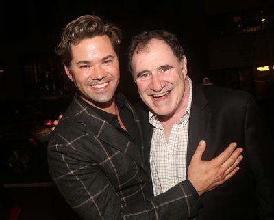 NEW YORK, NEW YORK - OCTOBER 13: Andrew Rannells and Richard Kind  Photo