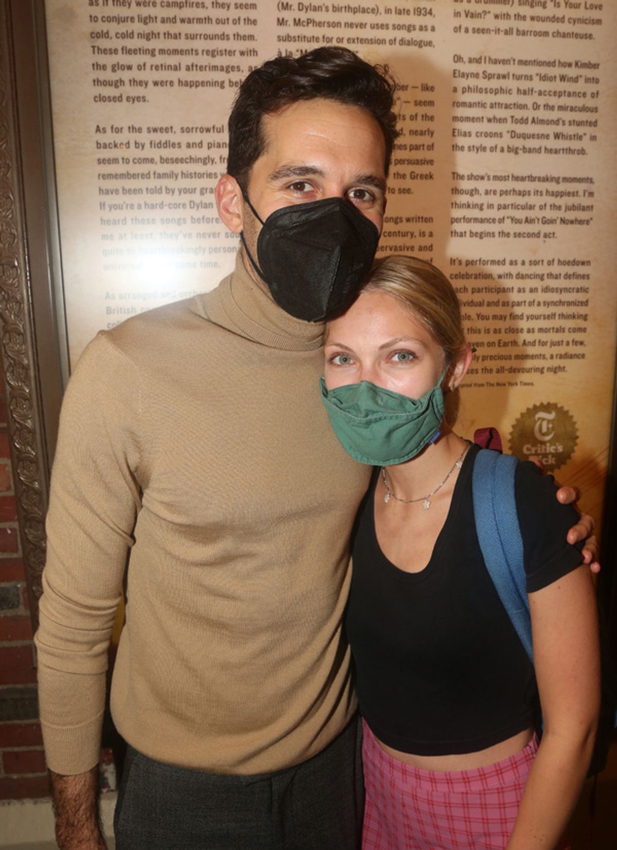 NEW YORK, NEW YORK - OCTOBER 13: Adam Chanler-Berat and Tavi Gevinson  at 