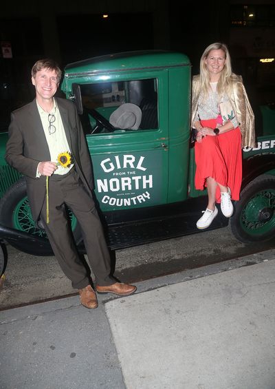 NEW YORK, NEW YORK - OCTOBER 13: Simon Hale and Lucy Hind  Photo