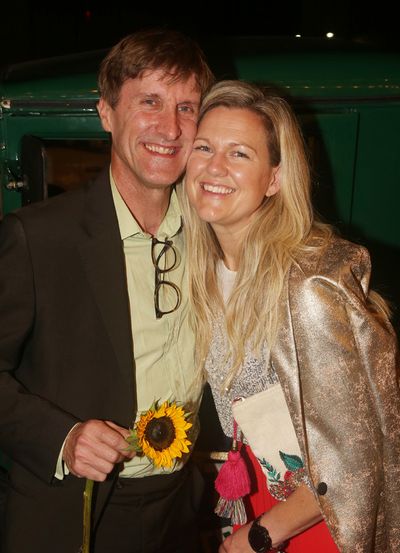 NEW YORK, NEW YORK - OCTOBER 13: Simon Hale and Lucy Hind  Photo