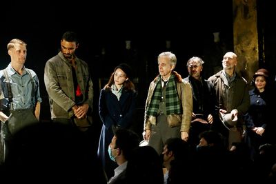 NEW YORK, NEW YORK - OCTOBER 13: (L-R) Colin Bates, Austin Scott, Caitlin Houlahan, R Photo