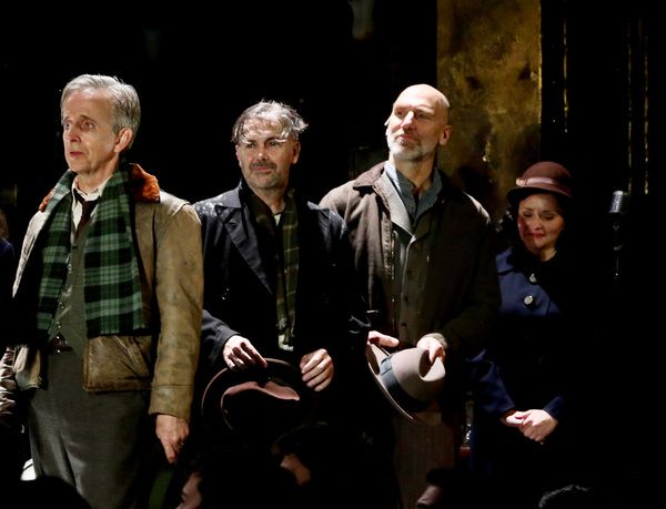 NEW YORK, NEW YORK - OCTOBER 13: (L-R) Robert Joy, Matt McGrath, John Schiappa and Ra Photo