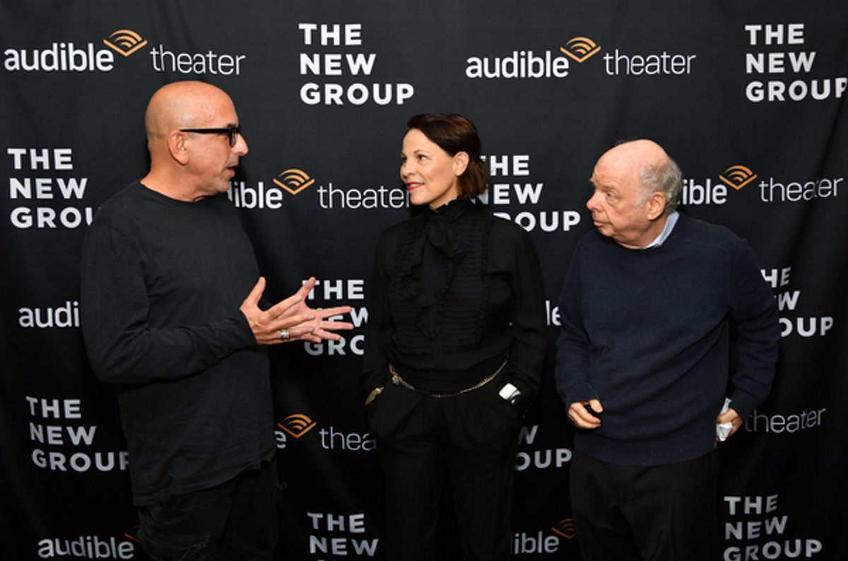 Scott Elliott, Lili Taylor and Wallace Shawn at 