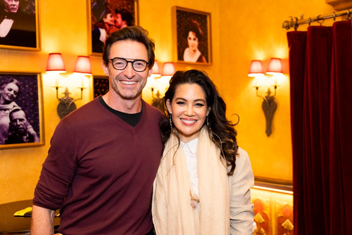 Hugh Jackman & Natalie Mendoza at 