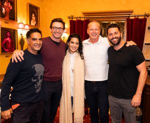 Gotham Chopra, Hugh Jackman, Natalie Mendoza, Mark Pennell & Brett Tutor @ BroadwayWorld Gotham Chopra, Hugh Jackman, Natalie Mendoza, Mark Pennell & Brett Tutor Photo