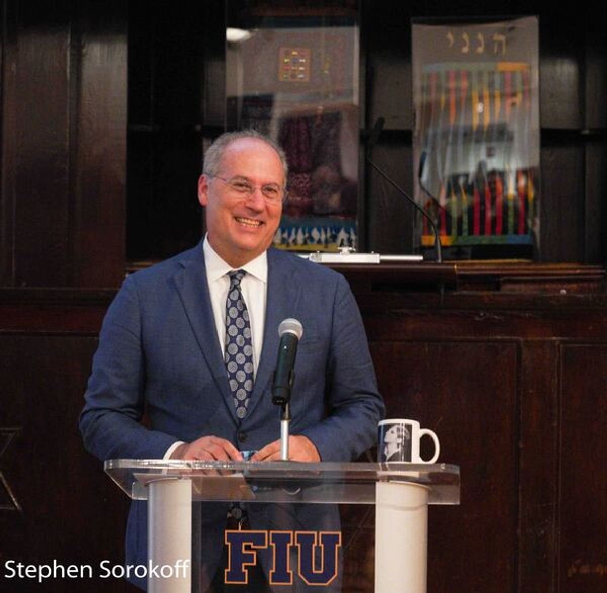 Miami Beach Mayor Dan Gelber at Barbra Streisand Exhibition Opens in the Jewish Museum of Florida-FIU