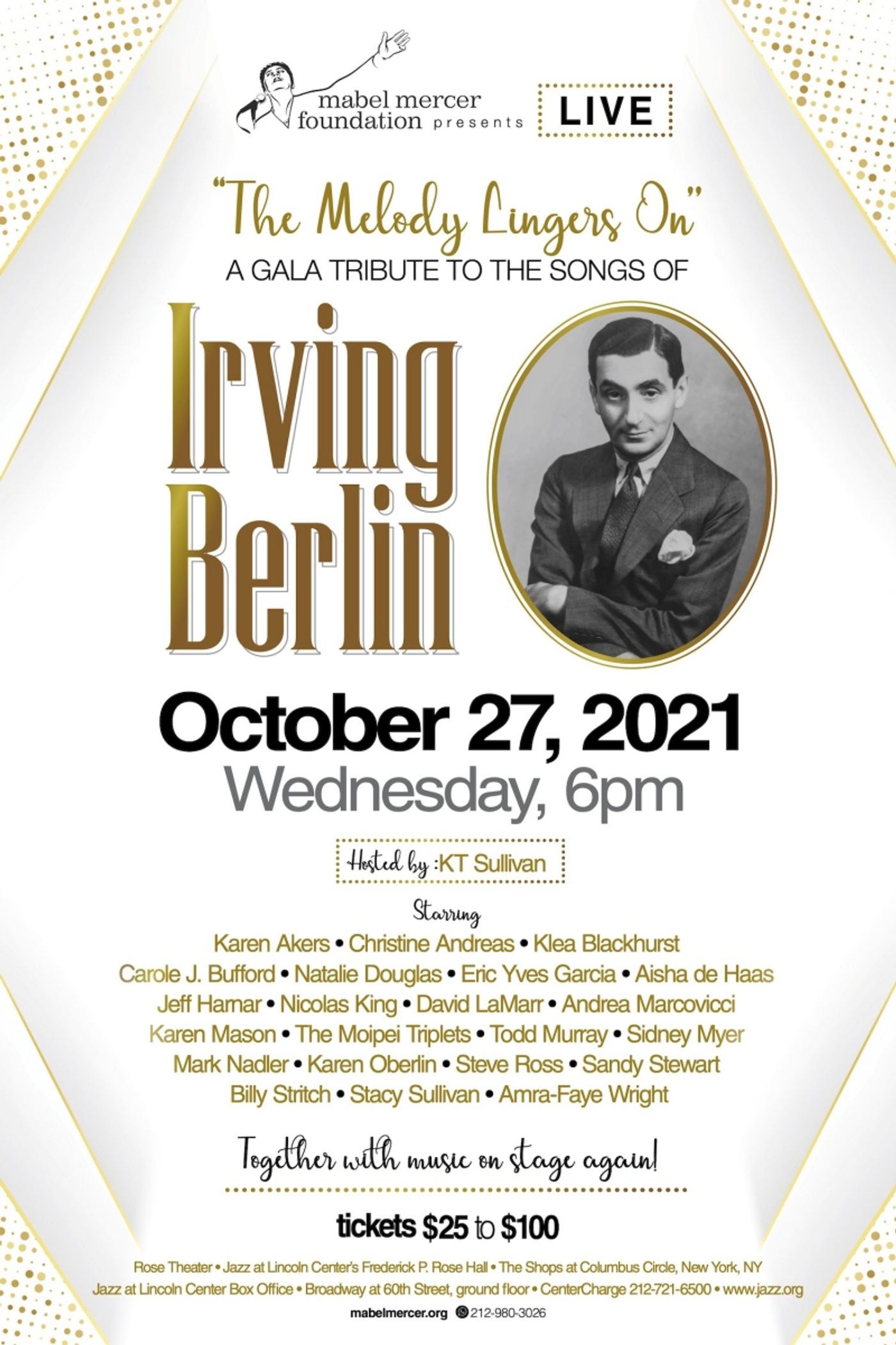 Mabel Mercer Foundation Gears Up For CABARET CONVENTION October 25 - 27  Image