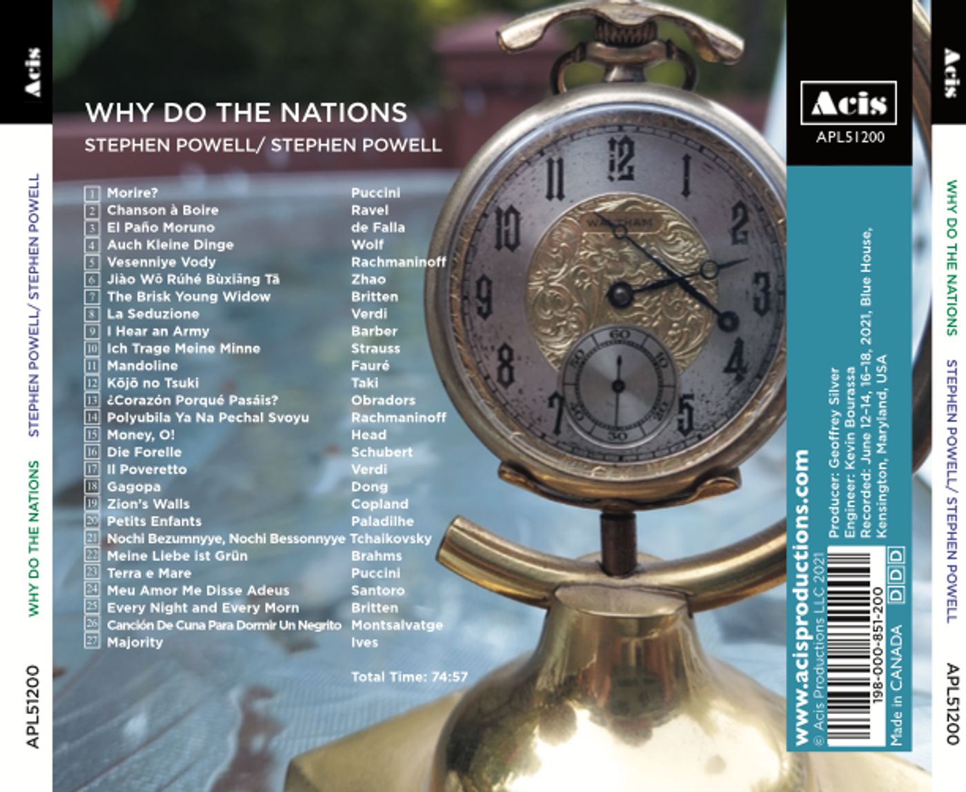 BWW CD Review: WHY DO THE NATIONS at Acis  Image