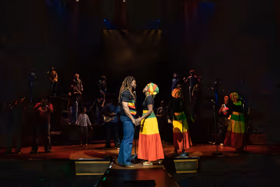 Arinze Kene, Gabrielle Brooks, and company Photo