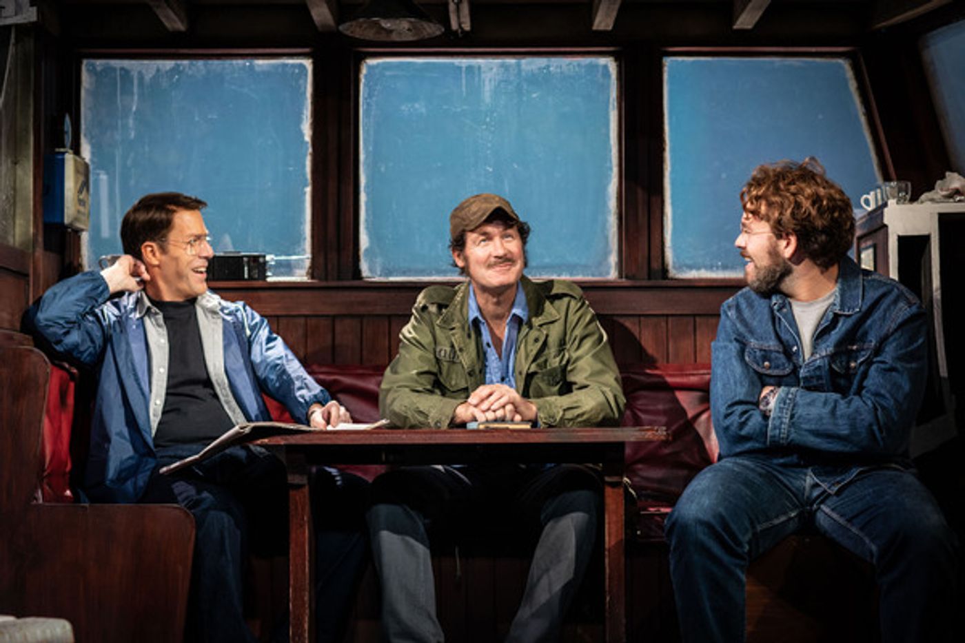 Photos: See Ian Shaw, Demetri Goritsas & Liam Murray Scott in THE SHARK IS BROKEN at the Ambassadors Theatre  Image